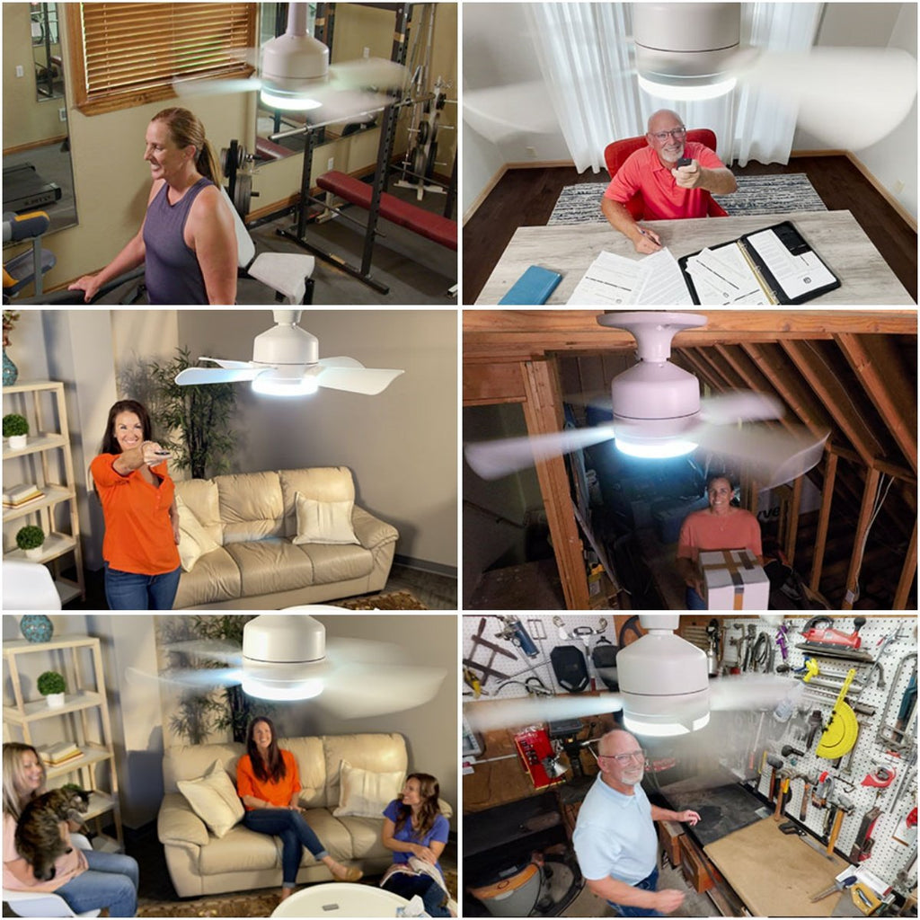 SmartBreez Ultra Quiet LED Fan Light