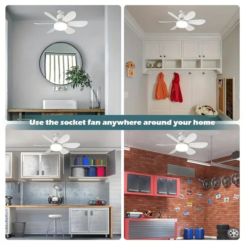 SmartBreez Ultra Quiet LED Fan Light