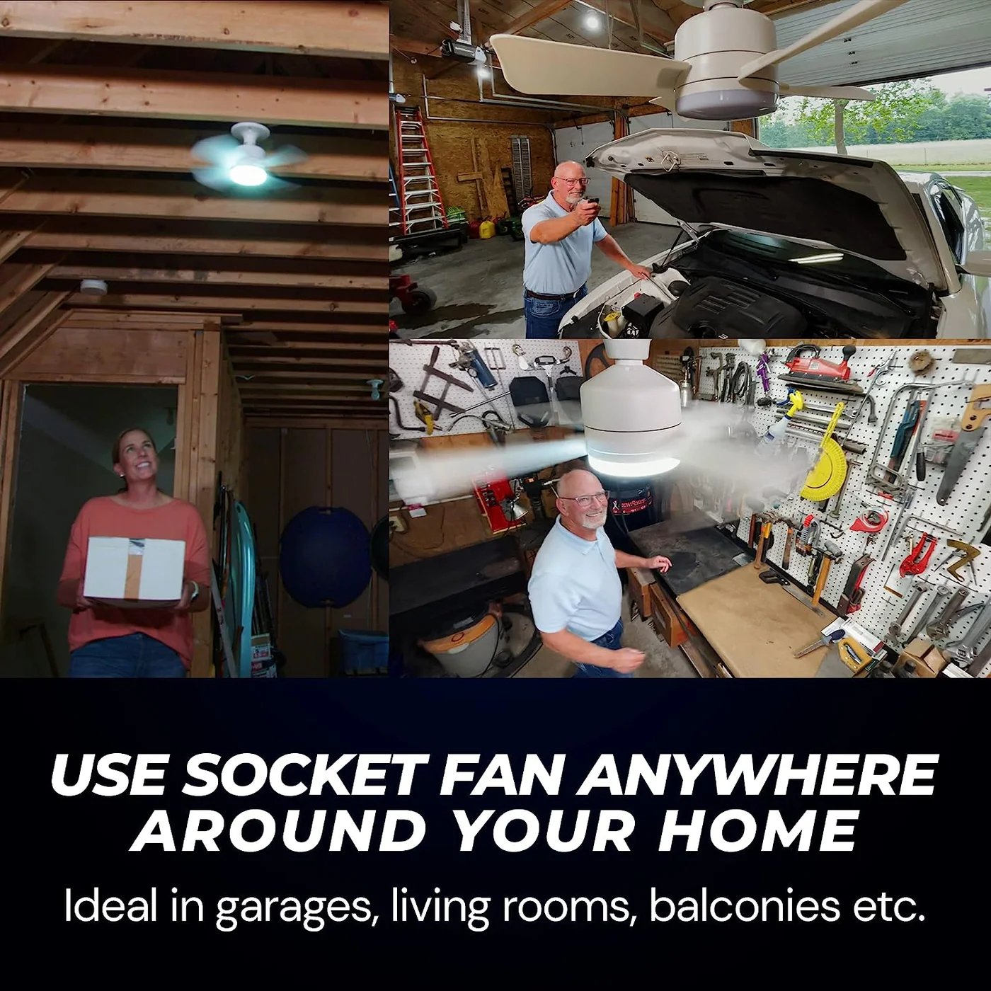 SmartBreez Ultra Quiet LED Fan Light